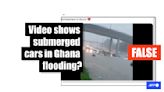 Clip showing a flooded road was filmed in Nigeria, not Ghana