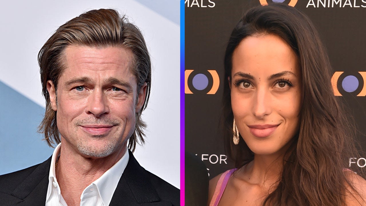 Brad Pitt Cuddles With Girlfriend Ines de Ramon on Beach Stroll: PIC