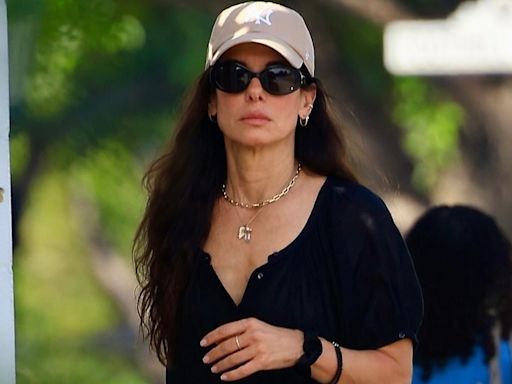 Sandra Bullock, 60, cuts a youthful figure as she heads to the salon