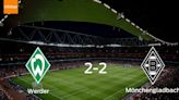 Werder Bremen salva un punto ante Borussia Mönchengladbach 2-2