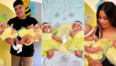 Daniela Celis y Thiago Medina festejaron 4 meses de sus gemelas: las tiernas fotos que emocionaron a sus seguidores