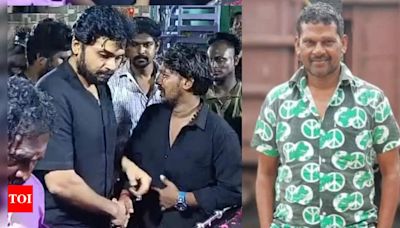 Karthi pays his last respects to stuntman Ezhumalai, who passed away on the sets 'Sardar 2' | Tamil Movie News - Times of India