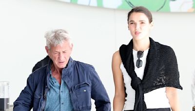 Sean Penn and his statuesque girlfriend Valeria Nicov land at LAX