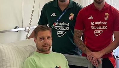 New image of Barnabas Varga emerges as Hungary boss visits star in hospital