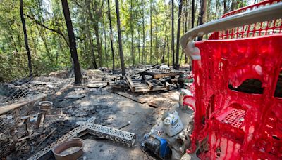 Fire destroys parts of Jackson unhoused encampment, adding to growing list of recent incidents