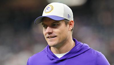 Vikings coach jokes on buttering up Patriots for No. 3 draft pick