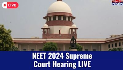 NEET UG 2024 Hearing Live Updates: Supreme Court To Hear Petitions on NEET UG Paper Leak, Exam Cancellation Today