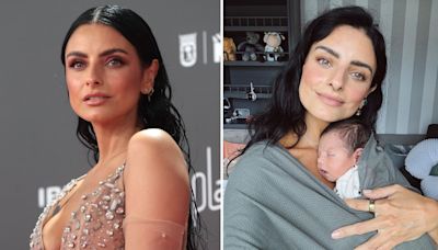 Tras anunciar que su familia crece, Aislinn Derbez aparece con bebé en brazos