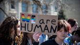 'We say gay!' Hundreds of students across Iowa walk out of class to protest LGBTQ bills