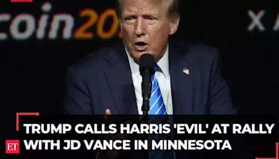 'She has no clue, she’s evil', Donald Trump attacks Kamala Harris on immigration and crime