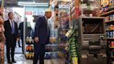 Trump visits Harlem bodega to mark second day of hush money trial - and complains about crime