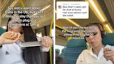 A TikTok of a woman flat ironing her long hair on a train shocked viewers who thought it was inconsiderate. Now she's doubling down.