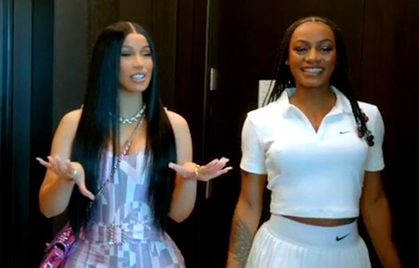 Cardi B and Sha'Carri Richardson Get Their Nails Done and Talk Paris Olympics: 'I Will Come Just for You'