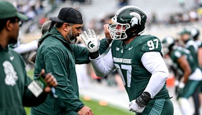 Watch Michigan State football defensive line coach preview Prairie View A&M, recap Maryland game