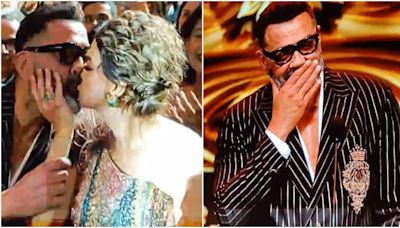 Bobby Deol shares heartfelt kiss with wife Tanya after IIFA 2024 win; fans’ thunderous cheers bring him to tears: ‘Your love spoke for Abrar’s silence’