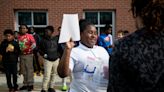 Franklin Park Elementary students seal time capsule to be opened at new building site