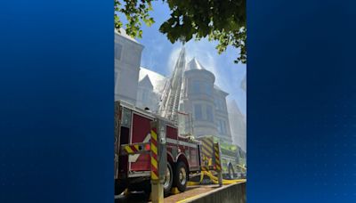 Massive fire at Westinghouse Castle in Wilmerding