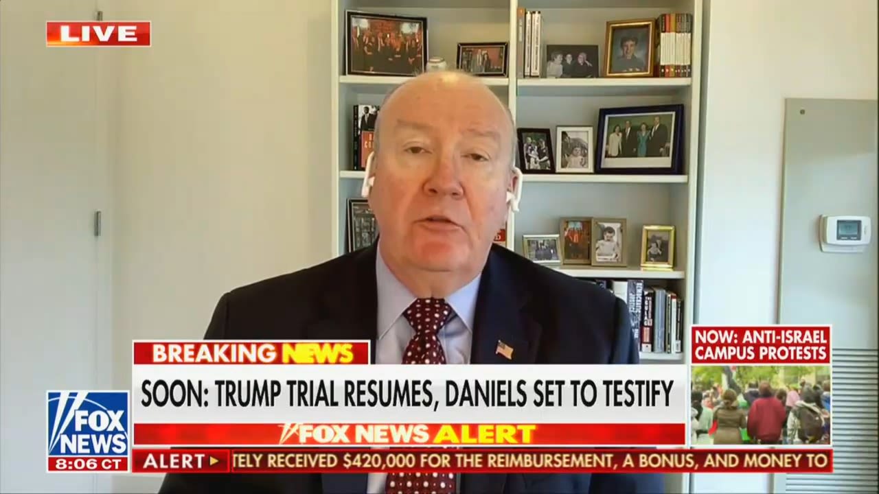 Fox’s Andy McCarthy: Stormy Daniels Testimony Is ‘Humiliating’ For Trump But ‘Has Nothing to Do With the Case’