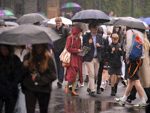 UK weather: Grab your umbrellas! Weekend washout puts dampener on sport fans and concertgoers