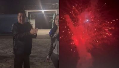 Zeca Pagodinho celebra chegada do neto com fogos em Xerém; assista | Celebridades | O Dia