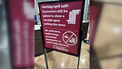 DC Harris Teeter bans certain bags, now checking receipts to fight theft