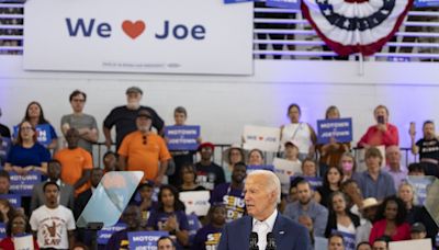 Biden punches at Trump and the press as he tries to revive his campaign