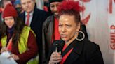 New York Times Writer Nikole Hannah-Jones Speaks at Union Walkout