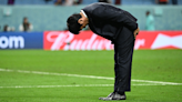 Japan coach bows to crowd after Japan eliminated from World Cup