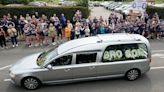 Crowds line streets to pay respects to rugby star Rob Burrow