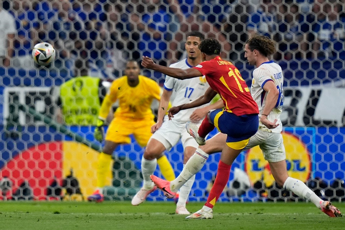 Watch: Lamine Yamal shows Adrien Rabiot with wonder goal in Spain vs France Euro 2024 semi-final