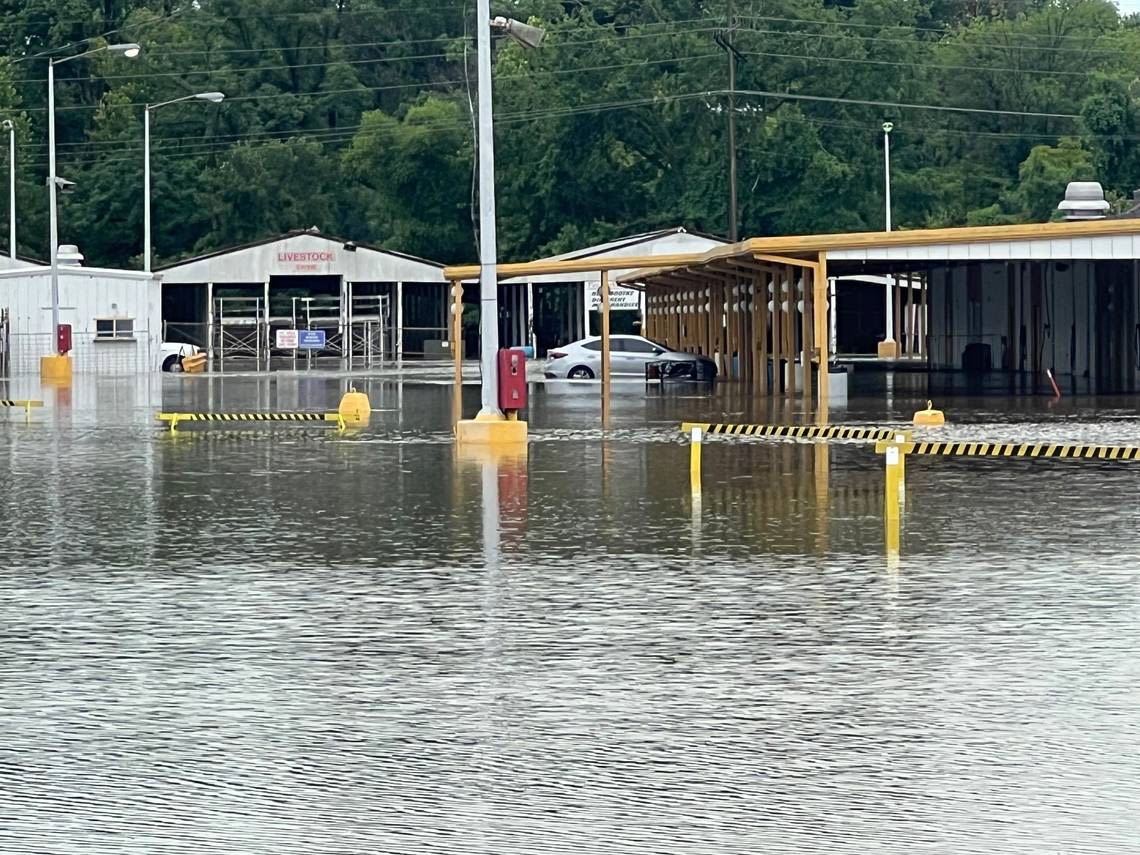 These St. Clair County-owned buildings were affected by flooding. Cleanup is underway