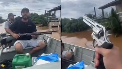 Inundaciones en el sur de Brasil: escenas apocalípticas de robos, linchamientos y rescates pagados