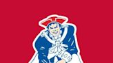 Patriots' throwback logo, a winning look, the work of Phil Bissell, one-time T&G cartoonist