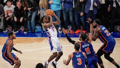 Watch: NBA admits officials missed travel call on Tyrese Maxey’s four-point play