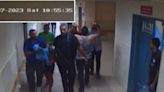 Israel-Hamas war: CCTV 'shows Hamas taking hostages into Al-Shifa hospital'