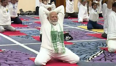 Watch: How PM Modi performs asanas on International Yoga Day