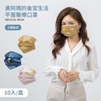 【收納王妃】黃阿瑪的後宮生活  平面醫療口罩 醫用口罩 台灣製造 成人口罩 (10入/盒)