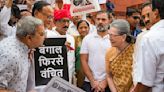 INDIA Bloc MPs Protest Over 'Discrimination' Against Opposition-Ruled States In Budget