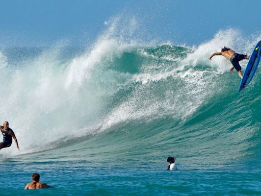 Michael and Mason Ho Surf a Father/Son Session at Ala Moana Bowls