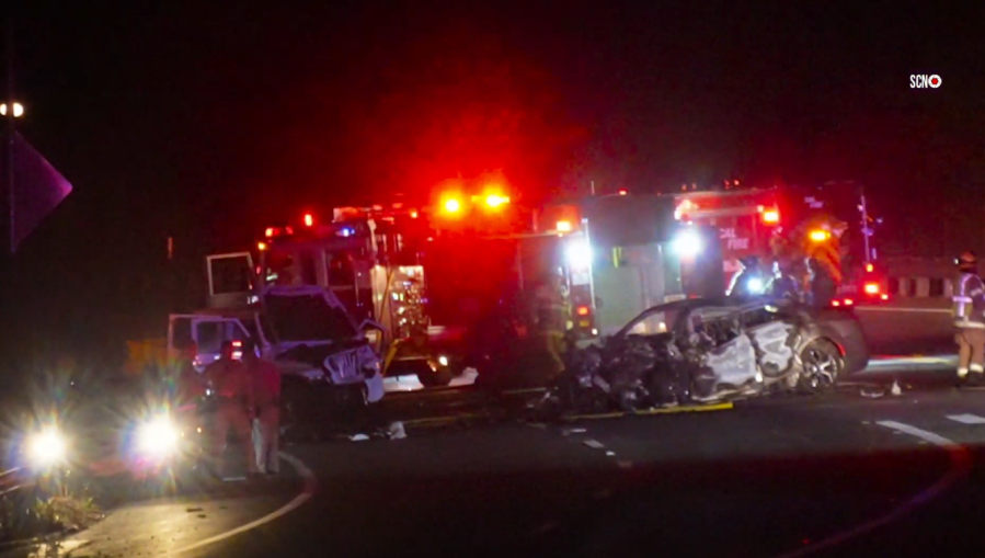 Four dead, one hospitalized after head-on crash in Fallbrook