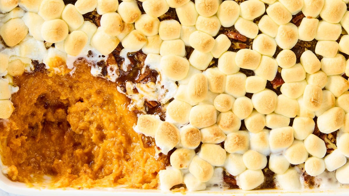 Marshmallow Topping Fans—This Sweet Potato Casserole Deserves A Spot On Your Thanksgiving Table