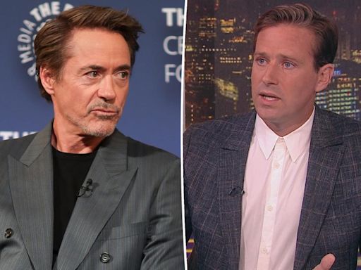 Armie Hammer denies Robert Downey Jr. paid for his rehab after rape, cannibalism allegations