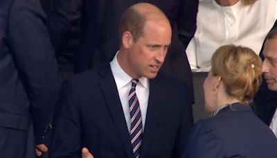 Prince William's terse insult in the stands at Euro 2024 'revealed' by lip reader