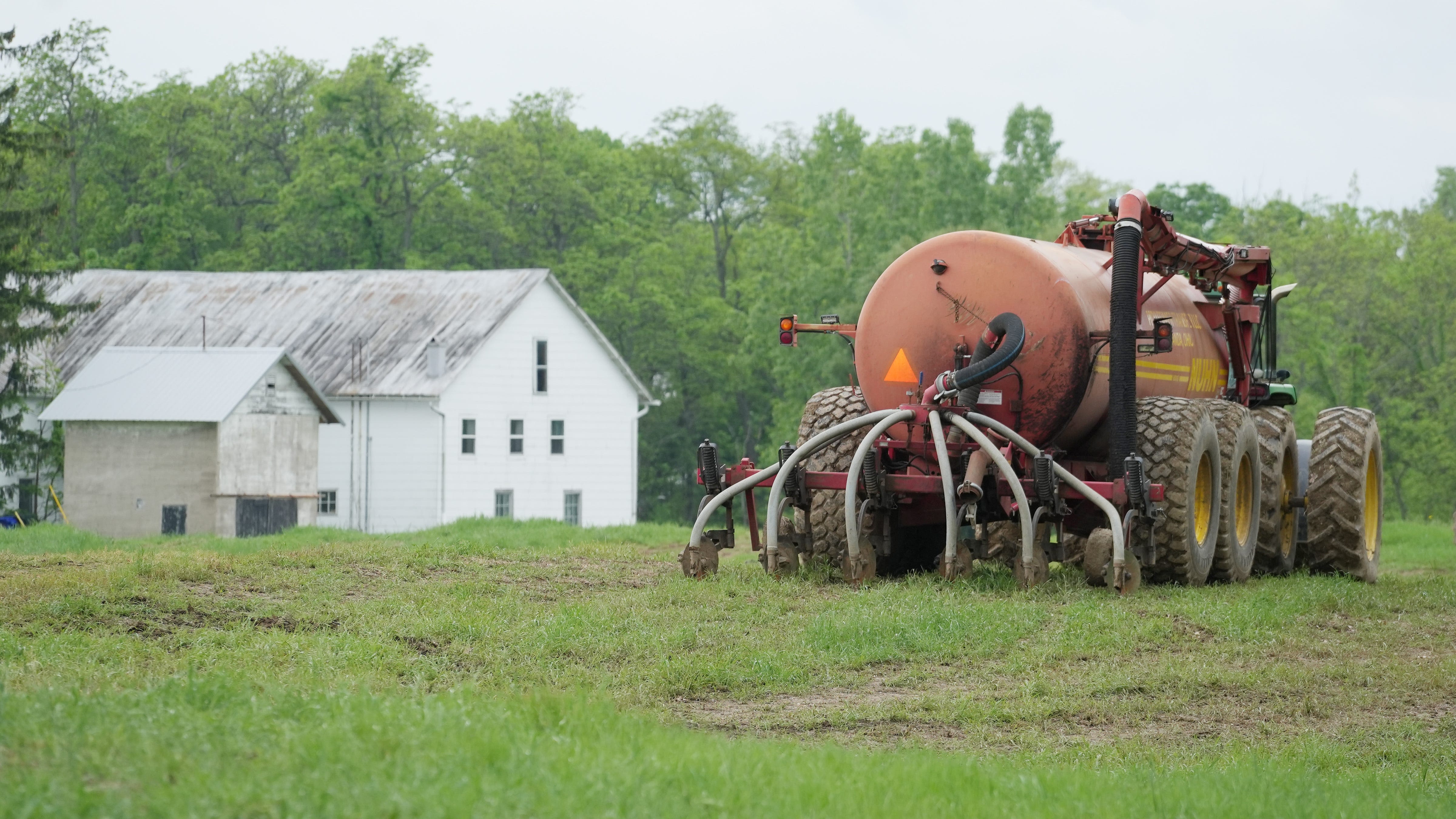 Neighbors raising a stink over treated human waste spread on fields by Columbus-area farmer