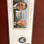 二手 2009年美國總統奧巴馬拜登就職典禮紀念封絲綢封 設計精美～ 郵票 郵品 首日封【奇摩錢幣】132