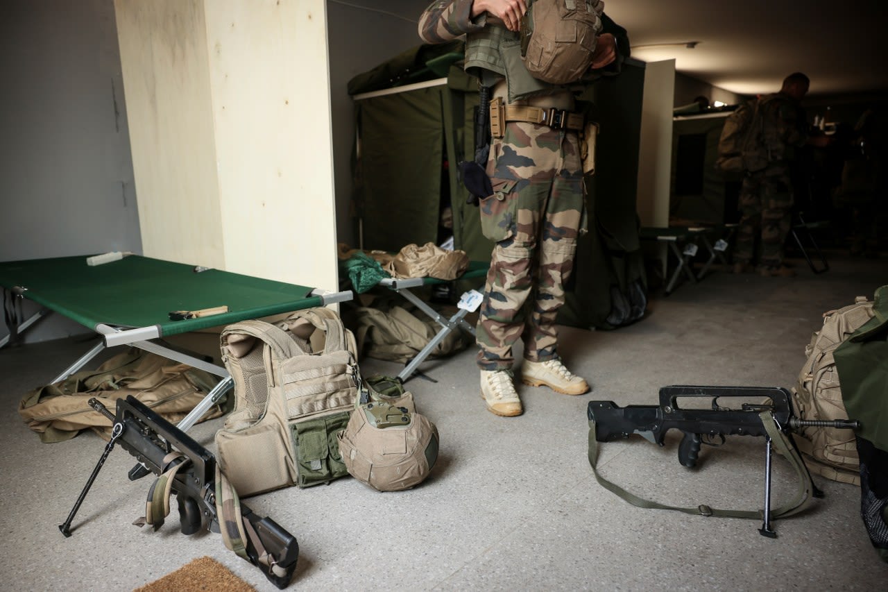 Man who stabbed a French soldier patrolling Paris ahead of Olympics is taken to psychiatric hospital