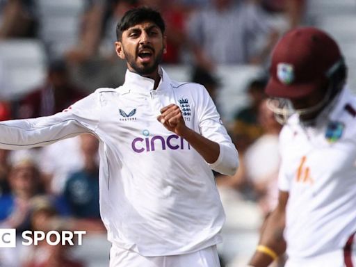 England vs West Indies: Shoaib Bashir takes 5-41 as hosts win second Test at Trent Bridge