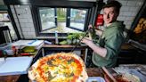 The popular narrowboat café serving up pizza and cakes on Cheshire canal