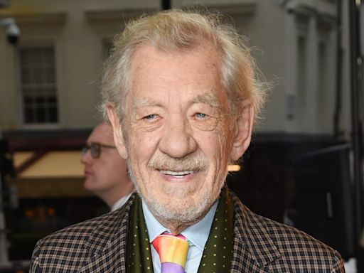 Sir Ian McKellen says he 'won't return to the stage for a year' following fall