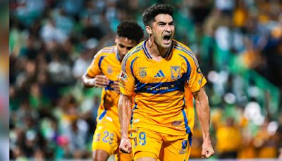 Tigres propina goleada a domicilio a Santos; líder provisional